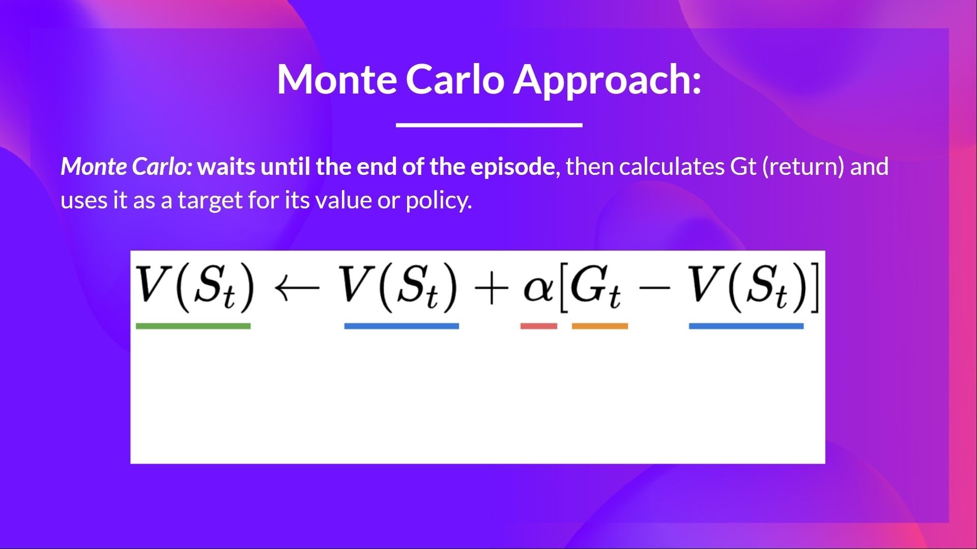 MC Learning exercise