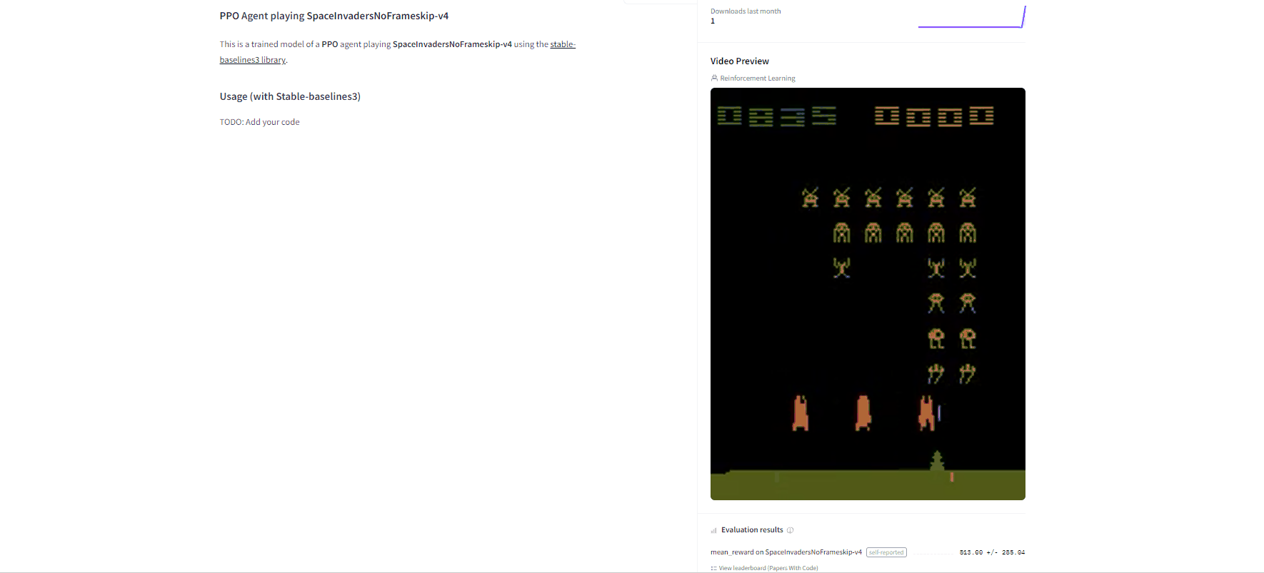 Space Invaders model